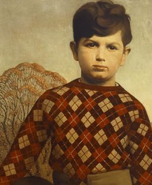Plaid Sweater by Grant Wood, 1931