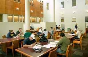 Outside the library