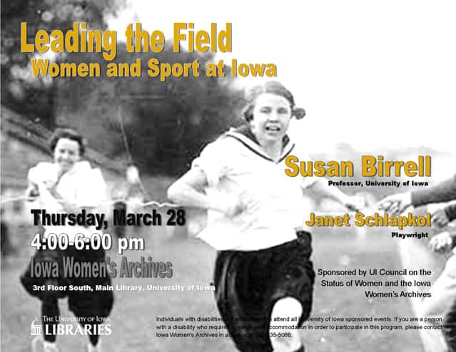 Leading the Field - Women and Sports at Iowa