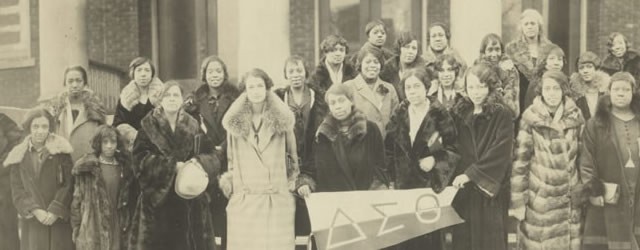 Members of the Delta Sigma Theta Sorority in Des Moines, Iowa, circa 1924