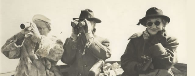 Bird watching,1950s (Shirley Briggs Papers)