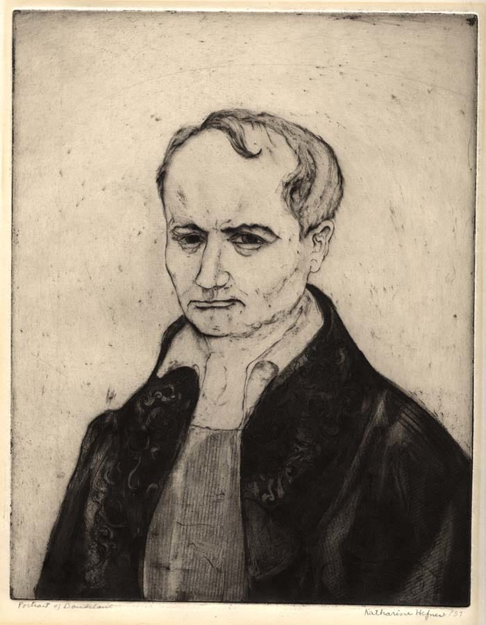 A portrait of Baudelaire by Katharine Hefner.