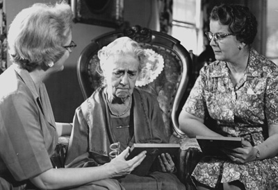 Dr. F. Eugenia Whitehead, Amy L. Daniels, Ruth Anne Schlotfelt, August 1962