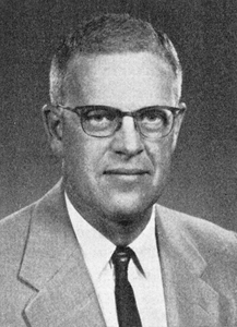 Portrait of William M. Furnish, University of Iowa Geology professor, 1966.