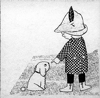 Picture of child with dog