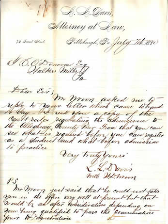 Letter from lawyer