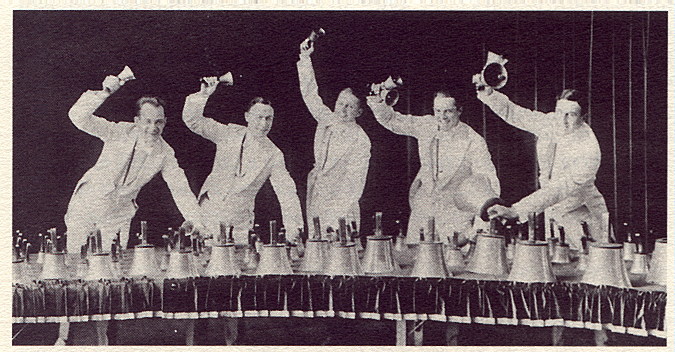 Photo of handbell performers