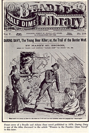 Cover of a dime novel