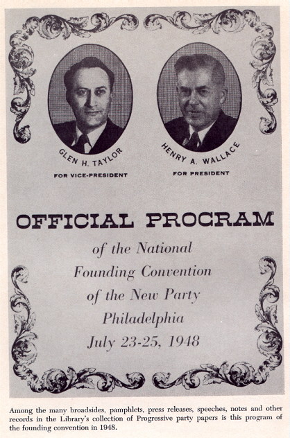 Program of the founding convention in 1948.