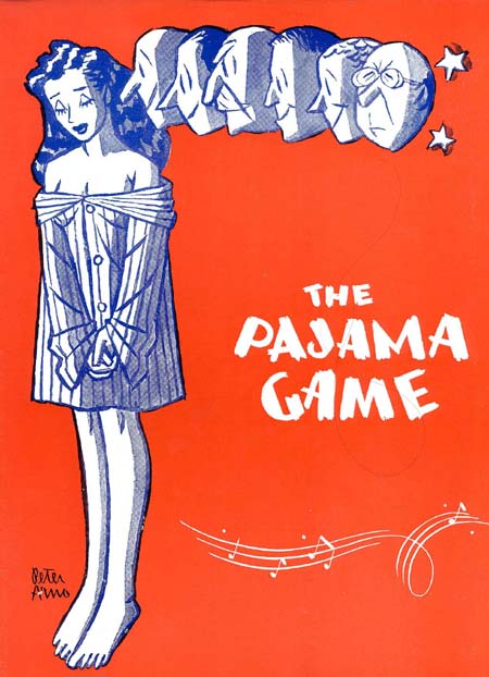 Program cover for the musical, The Pajama Game