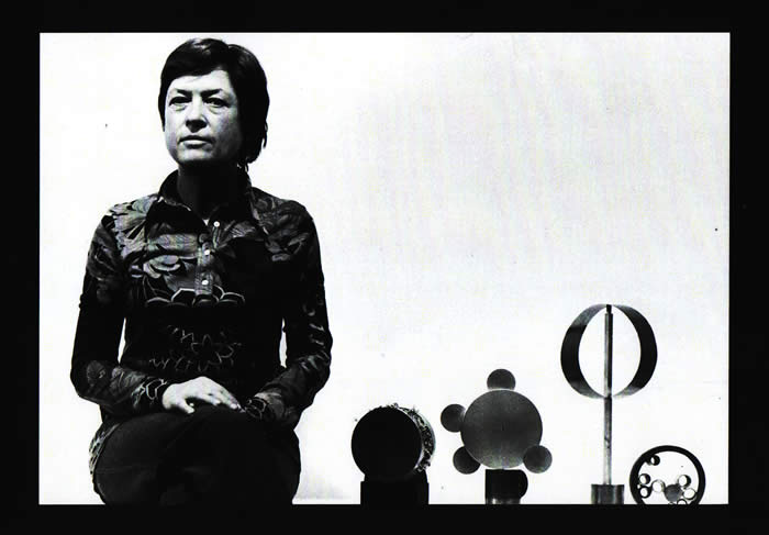 Alice Hutchins with some of her creations