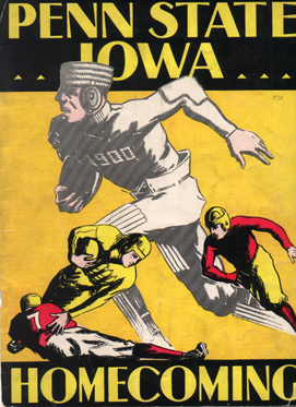 Football game program, Iowa vs. Penn State; November 15, 1930