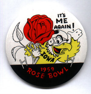 Rose Bowl button, 1959