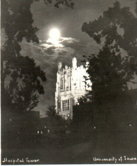 University Hospital tower, ca. 1930