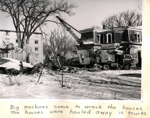 Clearing site for construction of Daum Hall, 1963