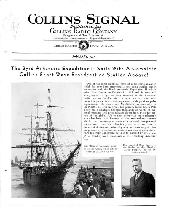 Collins Signal (January 1934)