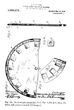 Diagram of a stereotrope projector.