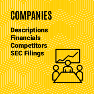 COMPANIES: Descriptions, Financials, Competitors, and SEC Filings