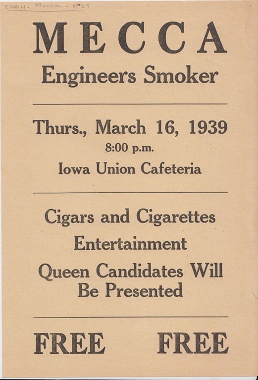 MECCA Smoker, 1939