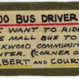 Navigating Iowa City Bill carried various notes with him to ensure he reached his intended destinations while using Iowa City transit.