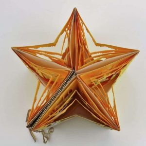 Artist Book pulled out to look like a star