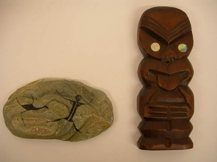Rock Drawing, Woodcarving