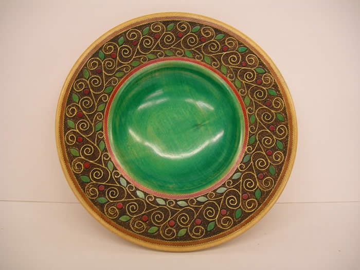 Hand-carved Plate