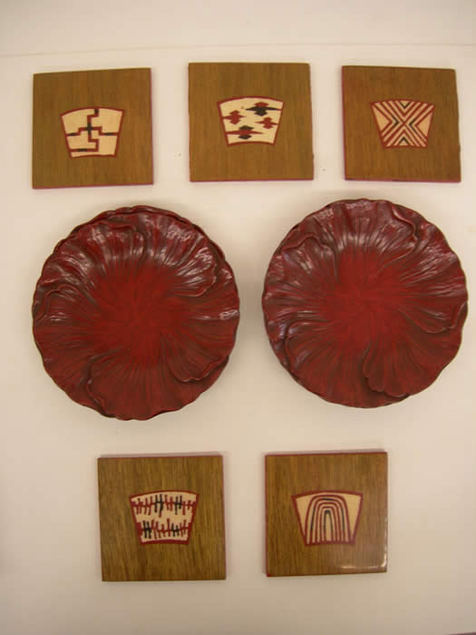 Wood Trays with Bases