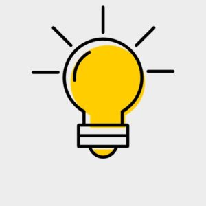 Lightbulb signifying an idea
